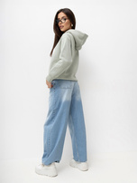Pistacjowa damska bluza z kapturem URBAN SURFACE