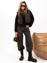 Czarna ocieplana bluza basic z kapturem