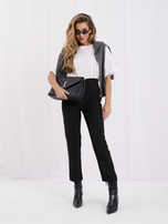 Biały damski t-shirt basic z bawełny 