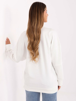 Ecru damska bluza o kroju oversize 
