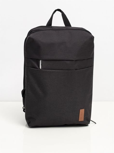 Czarna torba plecak na laptopa