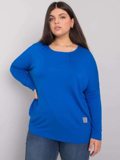 Niebieska bluzka plus size Paloma