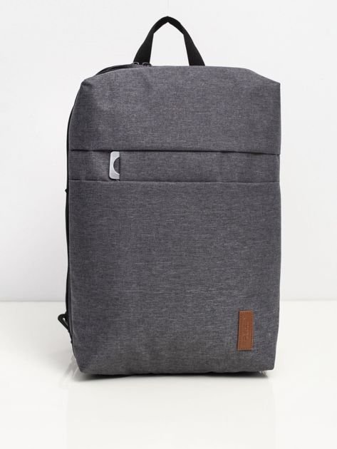 Szara torba plecak na laptopa