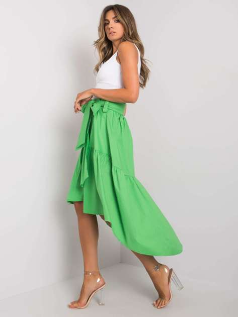 Zielona spódnica asymetryczna Shayna RUE PARIS